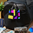 Recherche de 80 années bagages étiquettes Géométrique