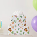 Recherche de jungle lion wrapping paper Premier anniversaire