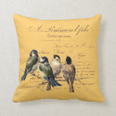 Search for french script pillows Birds