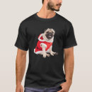 Search for pug christmas tshirts Tan