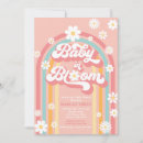 Search for groovy baby shower invitations Baby in bloom