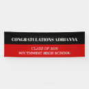 Search for red and black graduation banners Simple