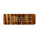 Search for wood look return address labels Wooden