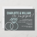 Search for ring engagement party invitations Diamond