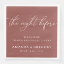 Search for rose gold wedding napkins Simple
