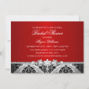 Search for red black white bridal shower invitations Chic