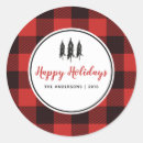 Search for red flannel stickers Tartan