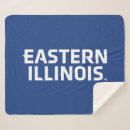 Search for college logo blankets Eiu academic branding