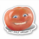 Search for funny tomato stickers Food
