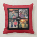 Search for burlap christmas pillows Red