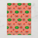 Recherche de motif pastèque cartes postales Fruit