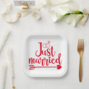 Search for just married plates Reception