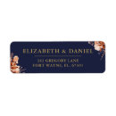 Search for navy blue and gold return address labels Contemporary