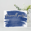 Search for navy farewell party invitations Going away party