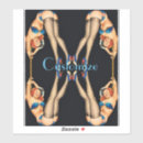 Recherche de acrobates autocollants Vintage