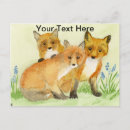 Search for wild fox postcards Baby