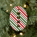 Search for red and white candy ornaments Candy cane stripes