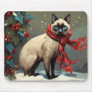 Recherche de chat siamois tapis souris Noël
