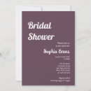Search for eggplant bridal shower invitations White