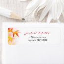 Search for fall colours return address labels Falling leaves