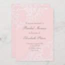 Search for vintage lace bridal shower invitations Pink