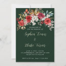 Search for red and green wedding invitations Botanical