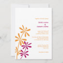 Search for fuchsia and orange wedding invitations Floral