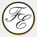 Recherche de seal mariage autocollants Initiale