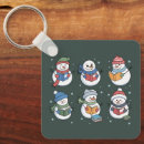 Search for snowman keychains Winter season