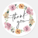 Search for floral wreath thank you stickers Summer