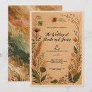 Search for pressed flower wedding invitations Rustic