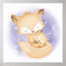 Recherche de renard de bébé posters Pastel