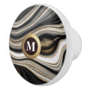 Recherche de blanc or boutons et poignées de porte Monogramme