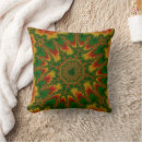 Recherche de vert rouge or coussins Élégant