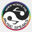 Search for words and music stickers When words fail