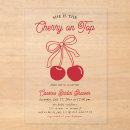 Search for valentine bridal shower invitations Red