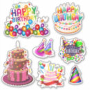 Search for happy birthday with balloons stickers Cute