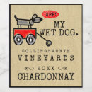 Search for funny cartoon wine labels Dog