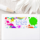 Search for splatter return address labels Colourful