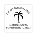 Search for tropical return address rubber stamps Palm tree