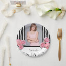 Recherche de fleurs blanches assiettes en papier Girly