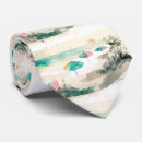 Recherche de plage cravates Aquarelle