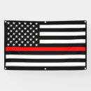 Search for american flag banners Firefighter
