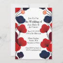Search for red poppies wedding invitations Bold