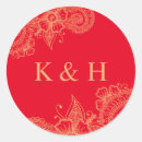 Search for indian hindu wedding stickers Red