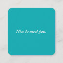 Search for turquoise business cards Simple