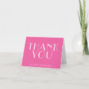 Recherche de hot pink thank you cards Minimaliste