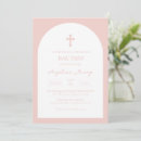 Search for dusty pink christening invitations Baby