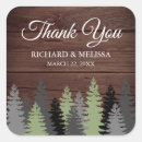 Search for winter square wedding stickers Woodland