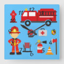 Recherche de pompiers horloges Pour enfants